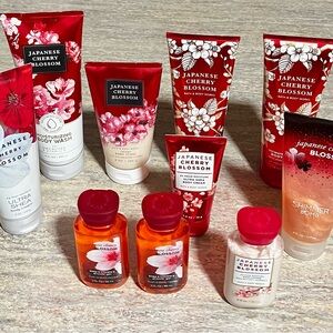 9-Piece Bath & Body Works Japanese Cherry Blossom Bath & Body Set with Bonus
